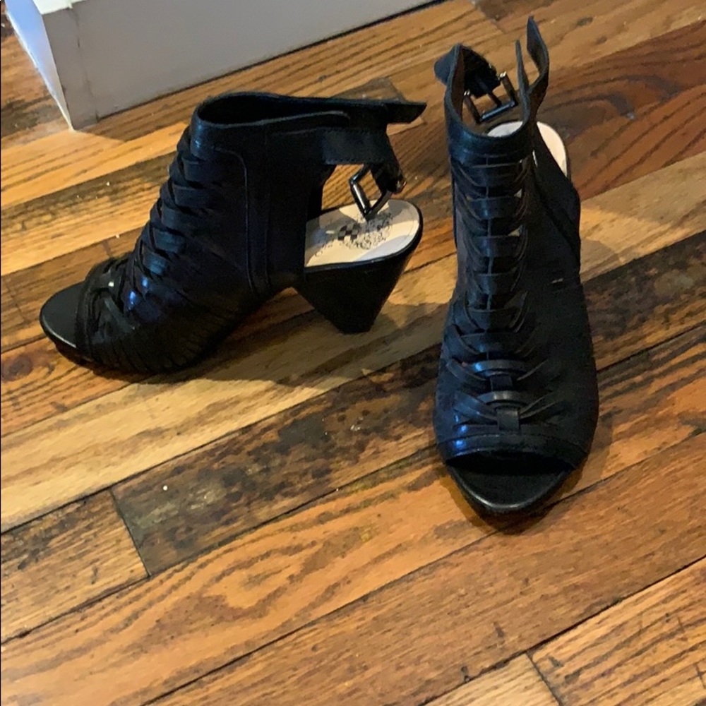 Vince Camuto Black Leather Heel